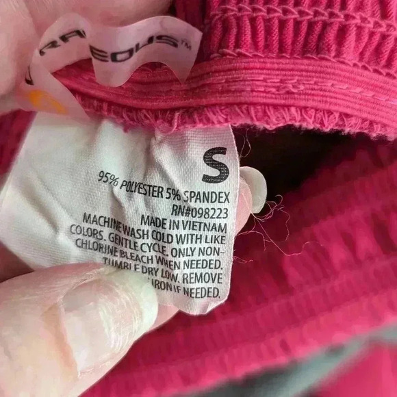 Sleeveless Strapless Pink And Gray Stripped Summer Dress Size Small - Picture 4 of 8